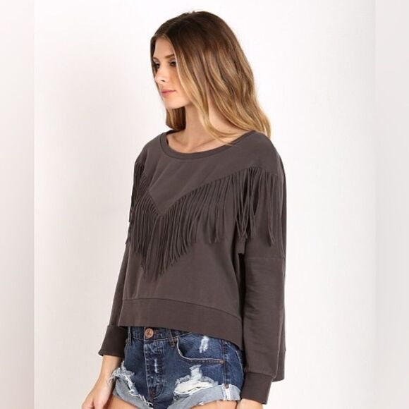 NWT Amuse Society Keller Fleece Top, women’s size M - Picture 1 of 5